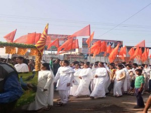 Ektam Yatra arrived in chhatarpur bk sister also participant 
